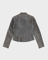Vintage Y2k 00s Le Chateau Suede Jacket - S
