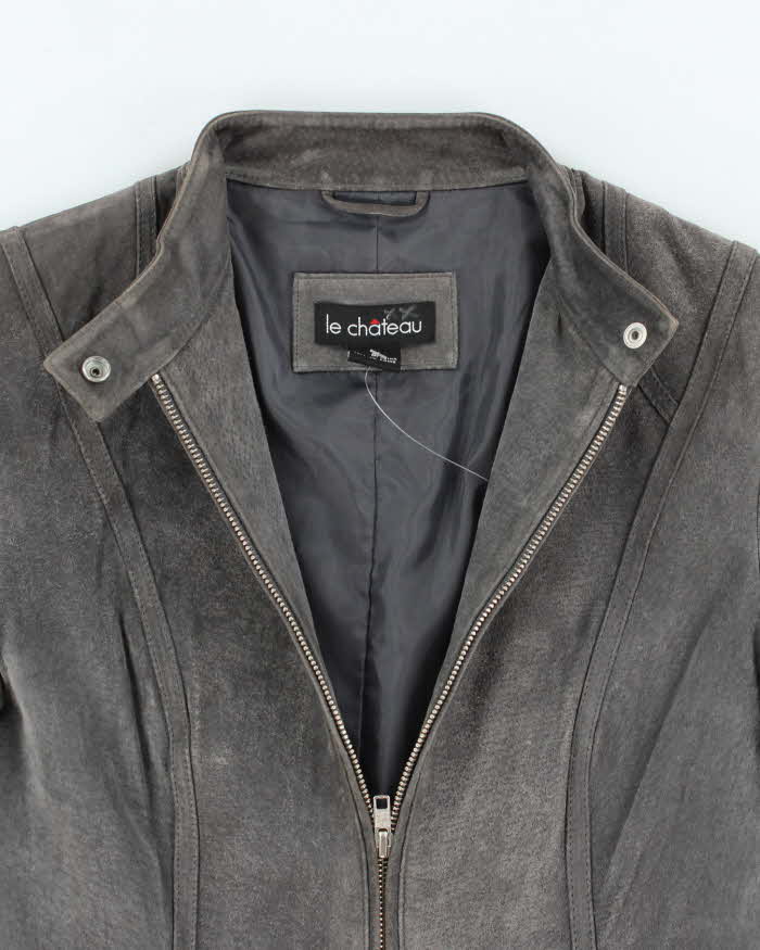 Vintage Y2k 00s Le Chateau Suede Jacket - S