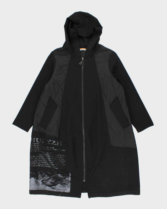 Vintage Y2k 00s Miss Clara Paris Long Hooded Jacket - XL