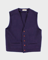 Vintage Le Chateau Purple Wool Waistcoat - S