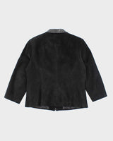 Vintage Danier Black Suede &amp; Leather Jacket - L