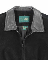 Vintage Danier Black Suede &amp; Leather Jacket - L