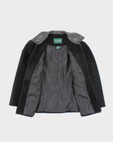 Vintage Danier Black Suede &amp; Leather Jacket - L