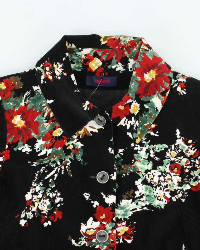 Vintage Kenzo Velvet Floral Jacket - M