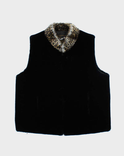 Vintage Y2k 00s Faux Fur Gilet - XL