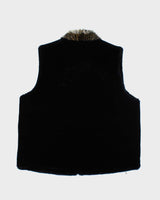 Vintage Y2k 00s Faux Fur Gilet - XL