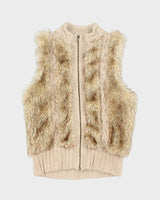 Vintage Y2k 00s Love 21 Angora Knit Gilet - S
