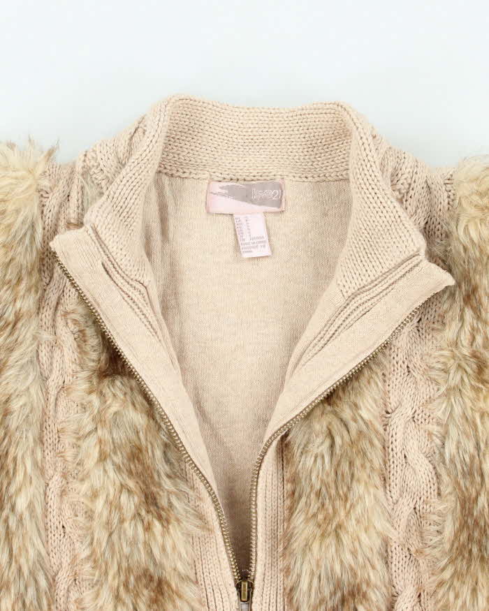 Vintage Y2k 00s Love 21 Angora Knit Gilet - S