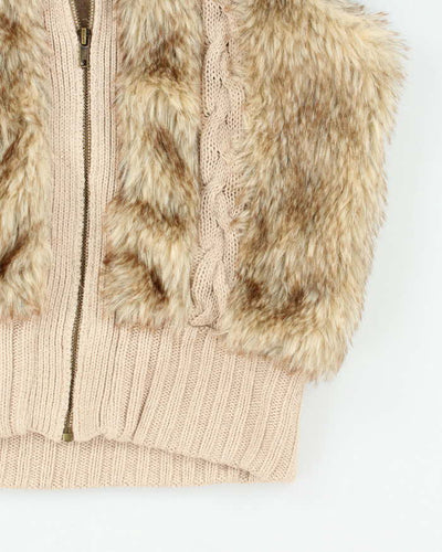 Vintage Y2k 00s Love 21 Angora Knit Gilet - S