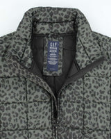 Vintage Y2k 00s Gap Leopard Print Puffer Gilet - XL