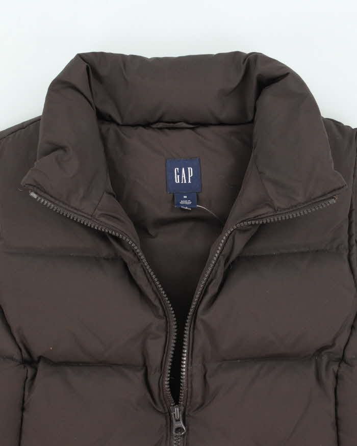 Vintage Gap Brown Puffer Gilet - M