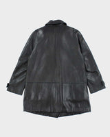 Vintage Danier Black Leather Jacket - XL