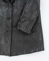 Vintage Danier Black Leather Jacket - XL