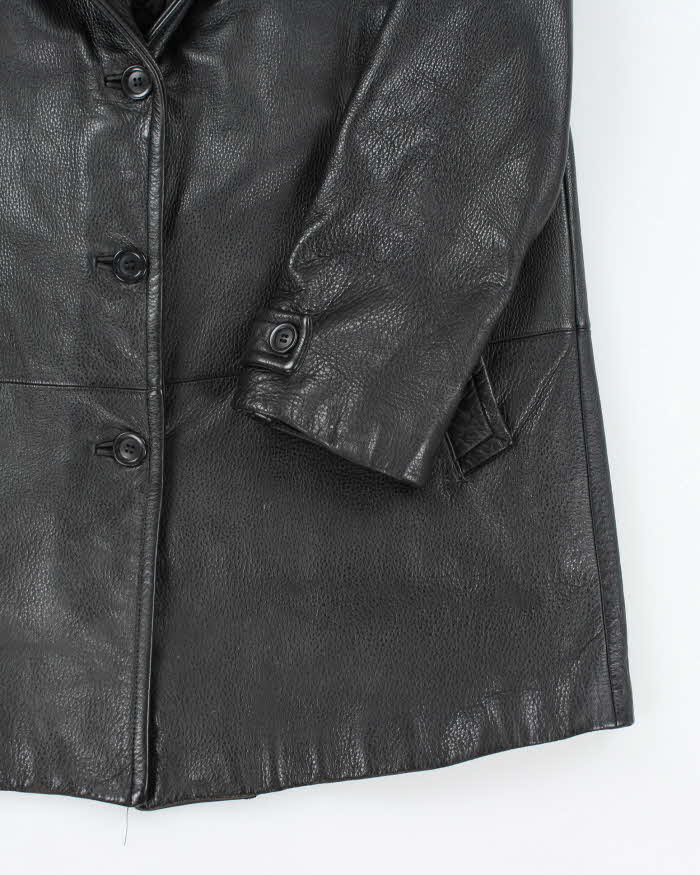 Vintage Danier Black Leather Jacket - XL