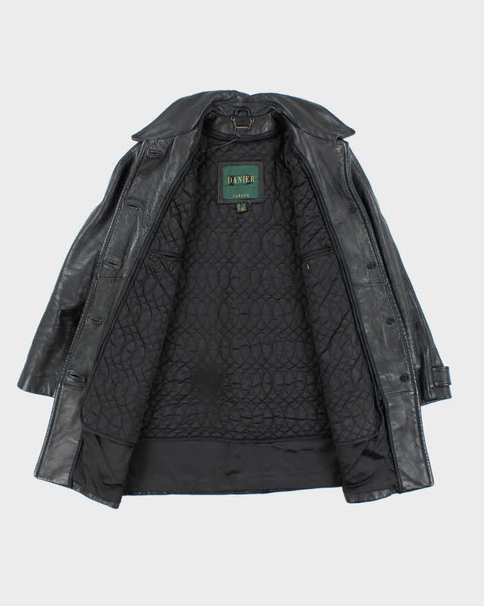 Vintage Danier Black Leather Jacket - XL