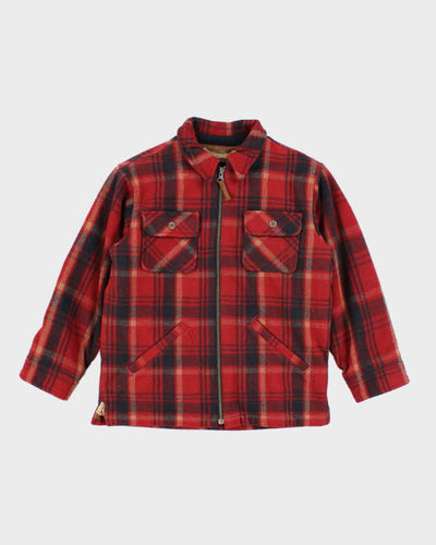 Vintage Y2K GAP Fleeced Lined Flannel Zip Up Jacket - L