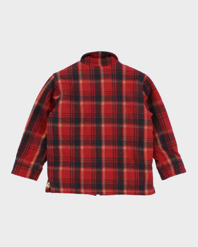 Vintage Y2K GAP Fleeced Lined Flannel Zip Up Jacket - L