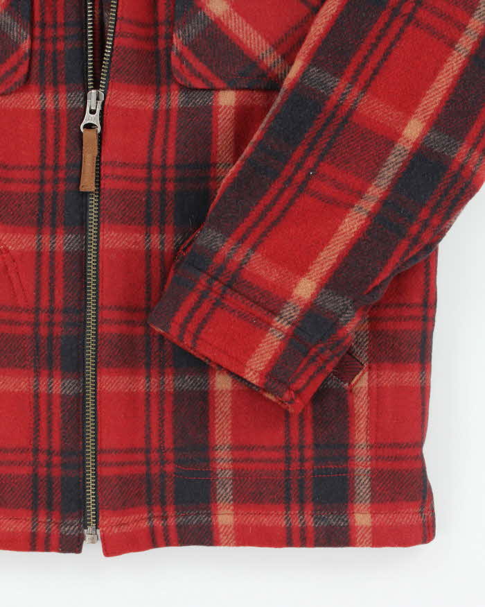 Vintage Y2K GAP Fleeced Lined Flannel Zip Up Jacket - L
