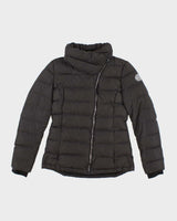Vintage Women's Y2K DKNY Asymmetrical Zip Puffer Jacket - XS