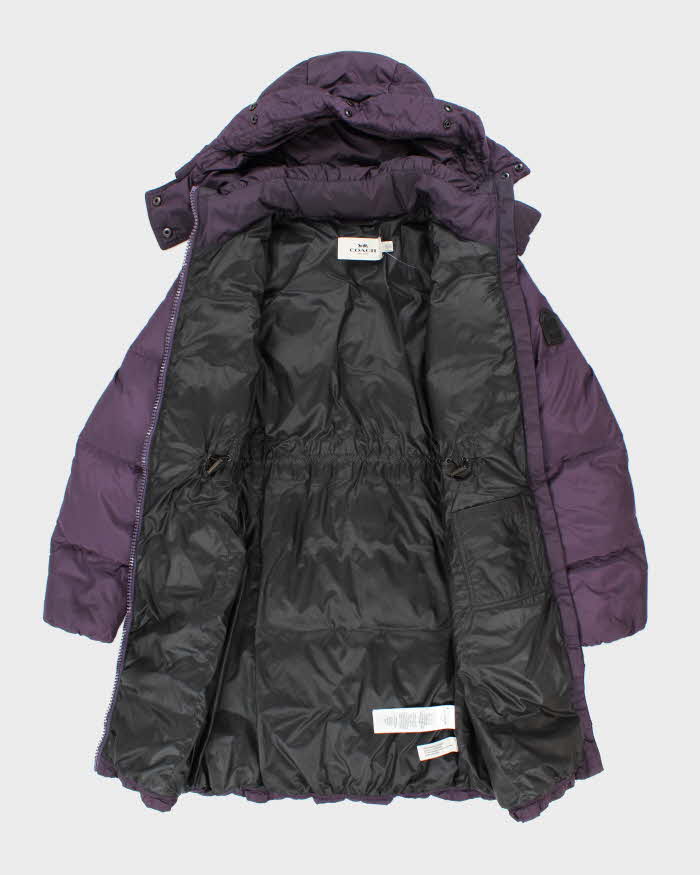 Vintage Y2K Coach Insulated Hooded Puffer Parka Jacket - S