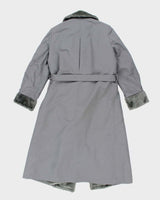 Vintage 80's Women's London Fog Faux Fur Lined Overcoat - M