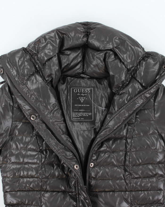 Vintage Women's Y2K Guess Jeans Cropped Puffer Jacket - S