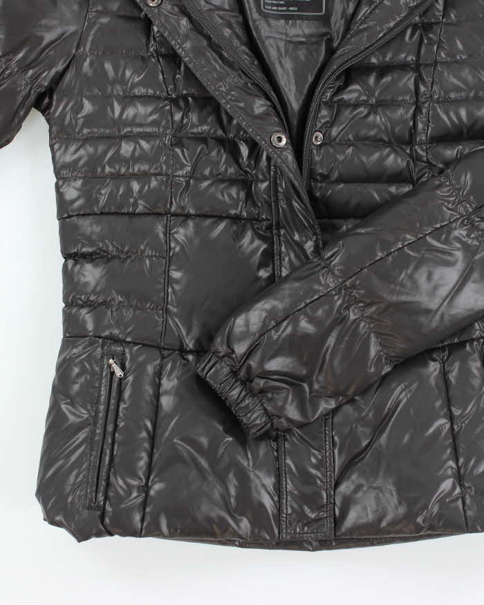 Vintage Women's Y2K Guess Jeans Cropped Puffer Jacket - S