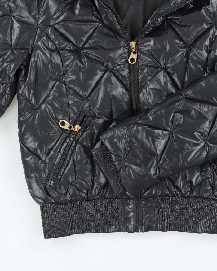 Vintage 2000's Max Mara Fur Collar Cropped Puffer Jacket - S