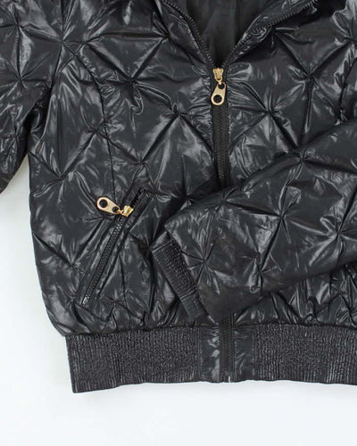 Vintage 2000's Max Mara Fur Collar Cropped Puffer Jacket - S
