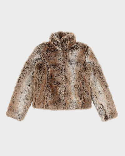Vintage Y2k 00s Le Chateau Faux Fur Jacket - S