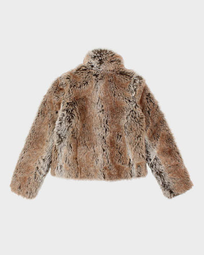 Vintage Y2k 00s Le Chateau Faux Fur Jacket - S