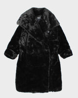 Vintage Furrocious Black Faux Fur Coast - L