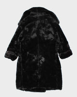 Vintage Furrocious Black Faux Fur Coast - L