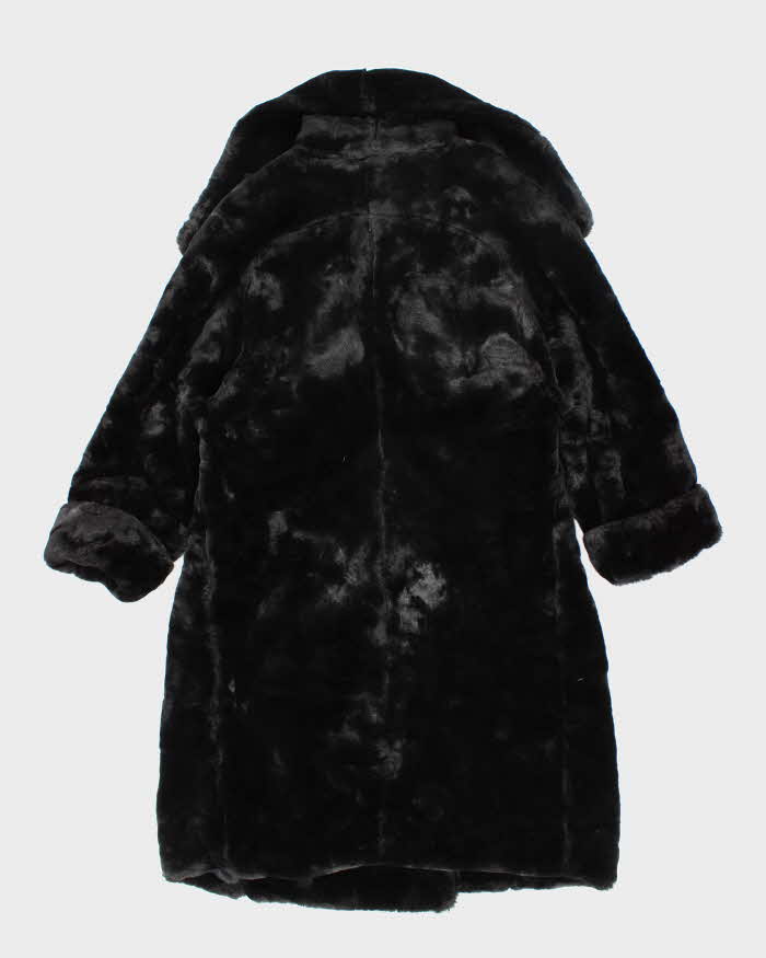 Vintage Furrocious Black Faux Fur Coast - L