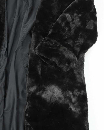 Vintage Furrocious Black Faux Fur Coast - L