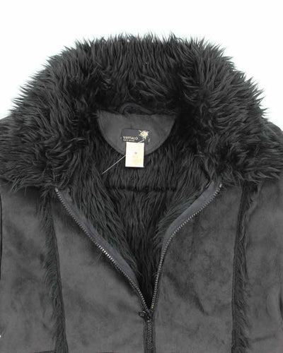 Vintage Y2k 00s Buffalo Fax Suede Jacket - M