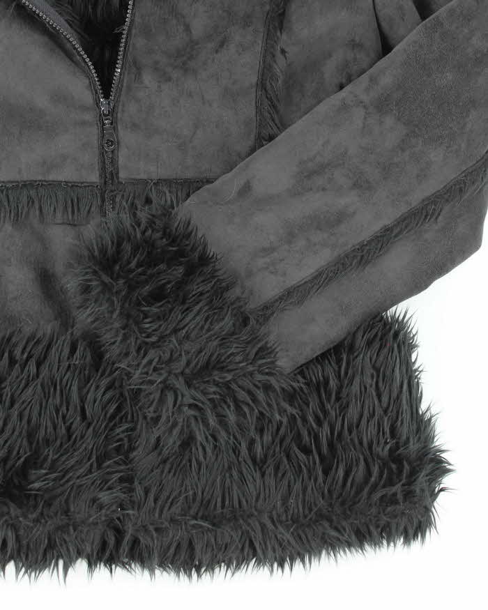 Vintage Y2k 00s Buffalo Fax Suede Jacket - M
