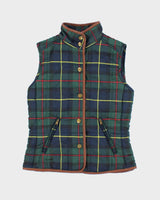 Vintage Ralph Lauren Leather Trim Puffer Gilet - S