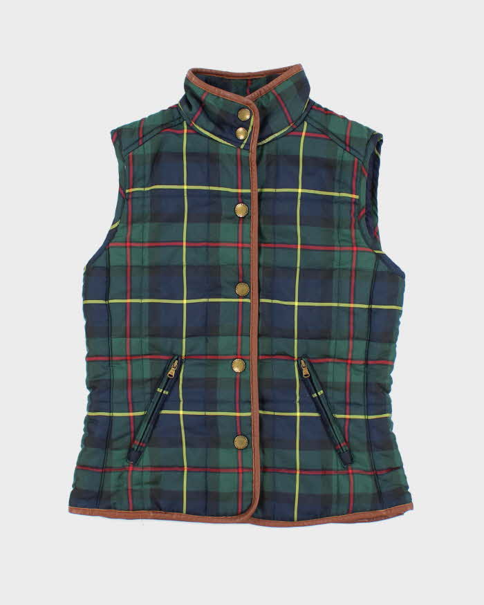 Vintage Ralph Lauren Leather Trim Puffer Gilet - S