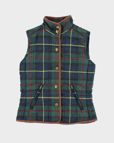 Vintage Ralph Lauren Leather Trim Puffer Gilet - S