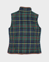 Vintage Ralph Lauren Leather Trim Puffer Gilet - S