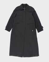 Vintage London Fog Black Lined Trench Coat - S