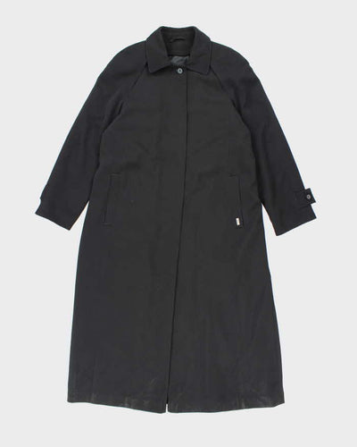 Vintage London Fog Black Lined Trench Coat - S