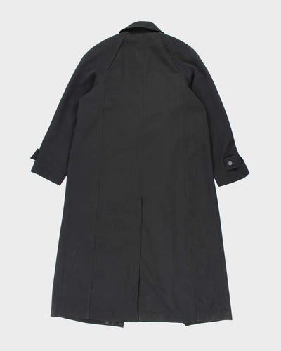 Vintage London Fog Black Lined Trench Coat - S