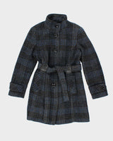 Vintage Y2k 00s Novelti Wool Blend Coat - L