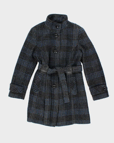 Vintage Y2k 00s Novelti Wool Blend Coat - L