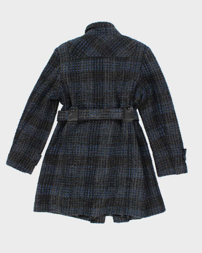 Vintage Y2k 00s Novelti Wool Blend Coat - L