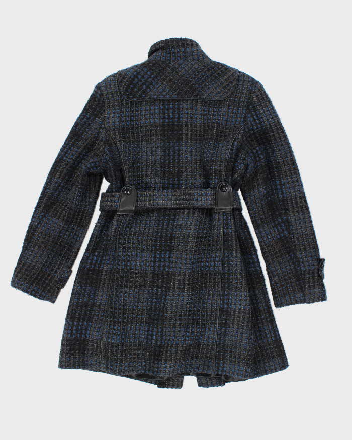 Vintage Y2k 00s Novelti Wool Blend Coat - L