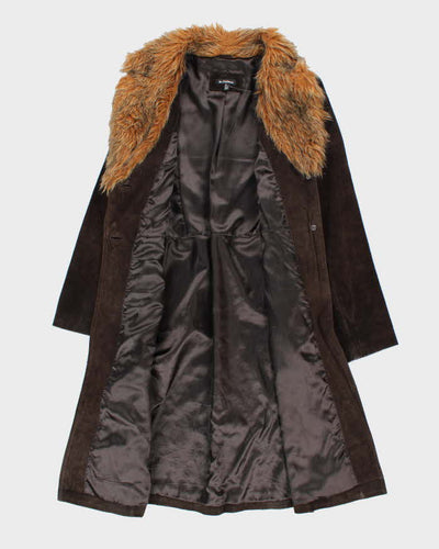 Vintage 90s Le Chateau Long Suede Jacket - M