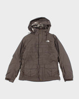 The North Face Brown Hooded Waterproof 2-In 1 Jacket - M